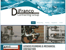 Tablet Screenshot of difrancoplumbing.com